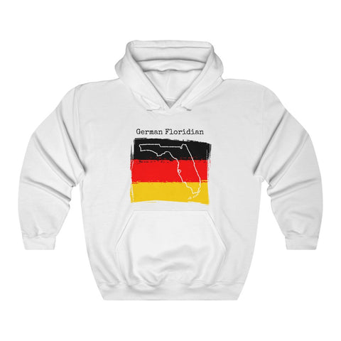 white German Floridian Unisex Hoodie | German Heritage, Florida Pride