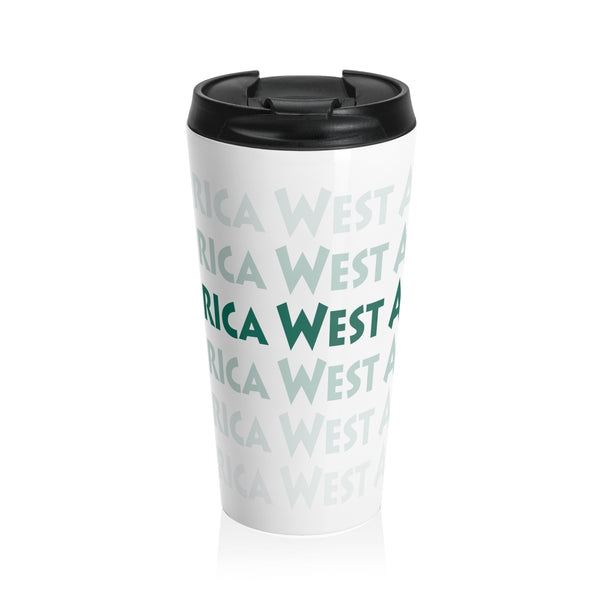 America West Airlines Fade Logo - Stainless Steel Travel Mug