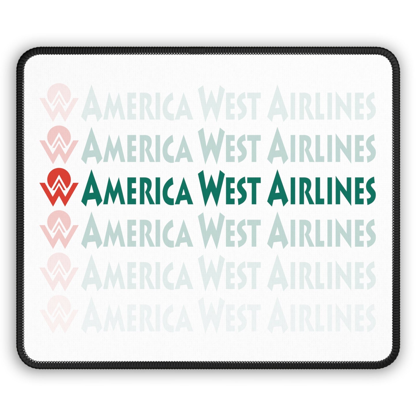 America West Airlines Fade Logo Mouse Pad