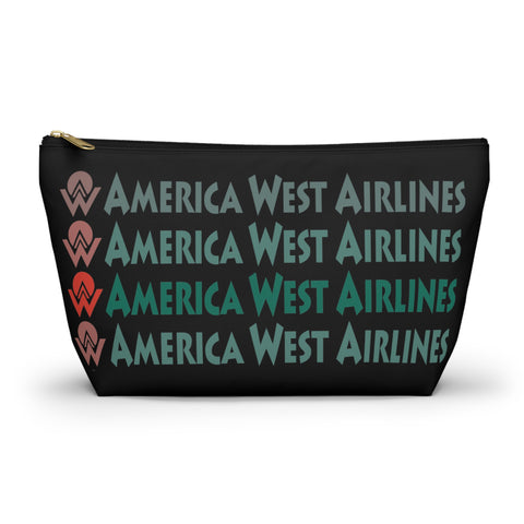 America West Airlines Fade Logo - Travel Pouch