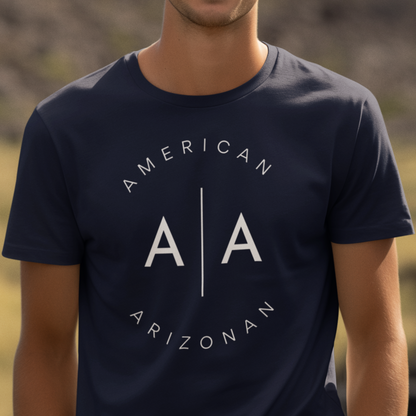 American Customized US State Unisex T-shirt | Modern Initials Style