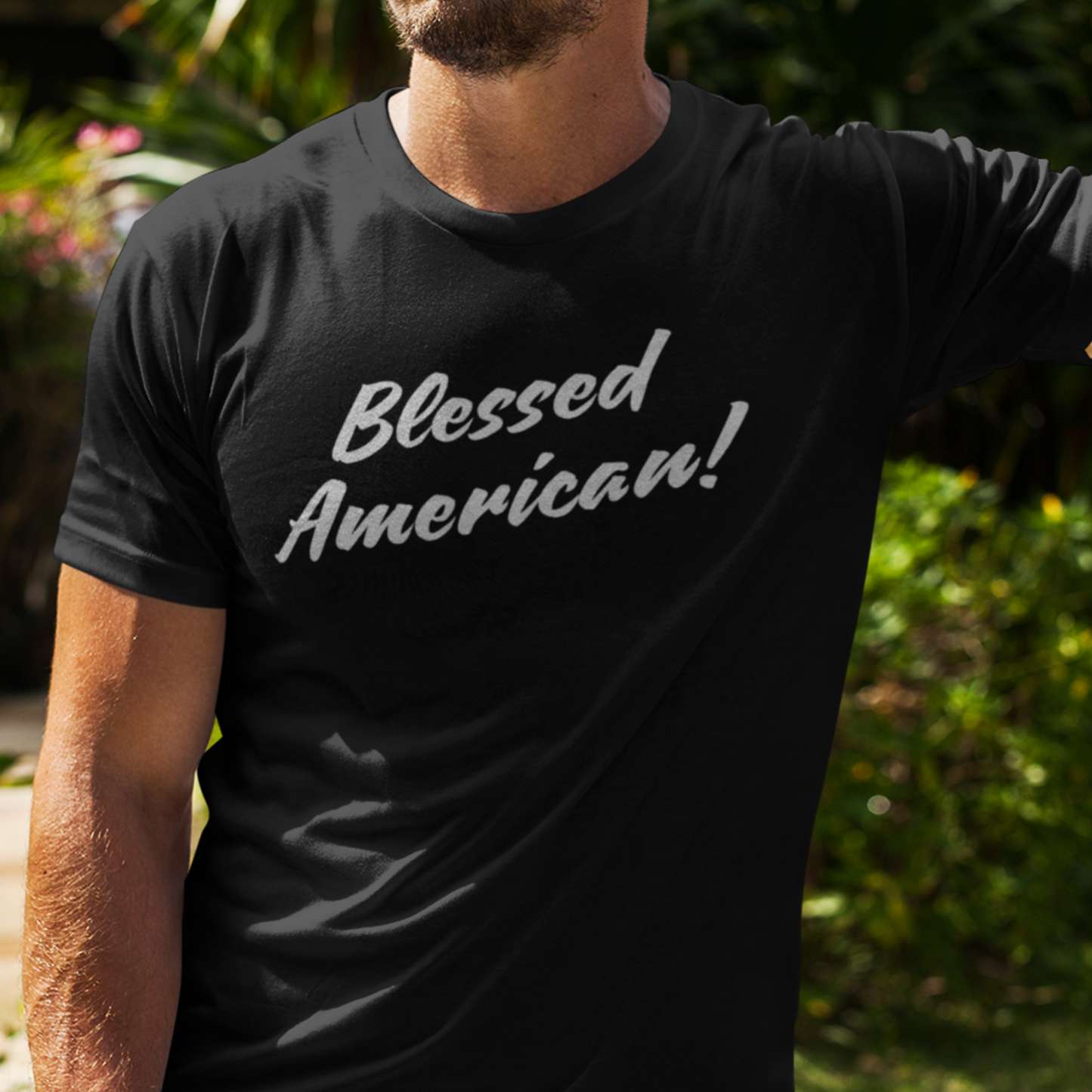 Blessed American! Unisex T-shirt | Patriotic Tee