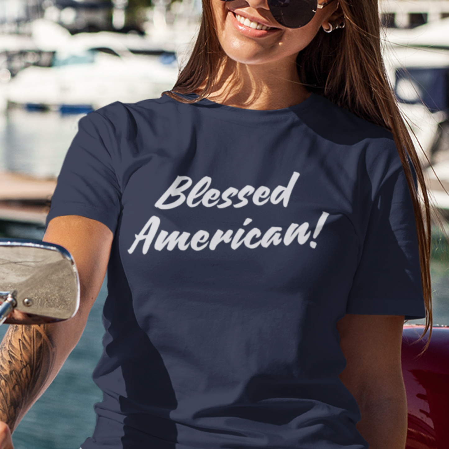 Blessed American! Unisex T-shirt | Patriotic Tee