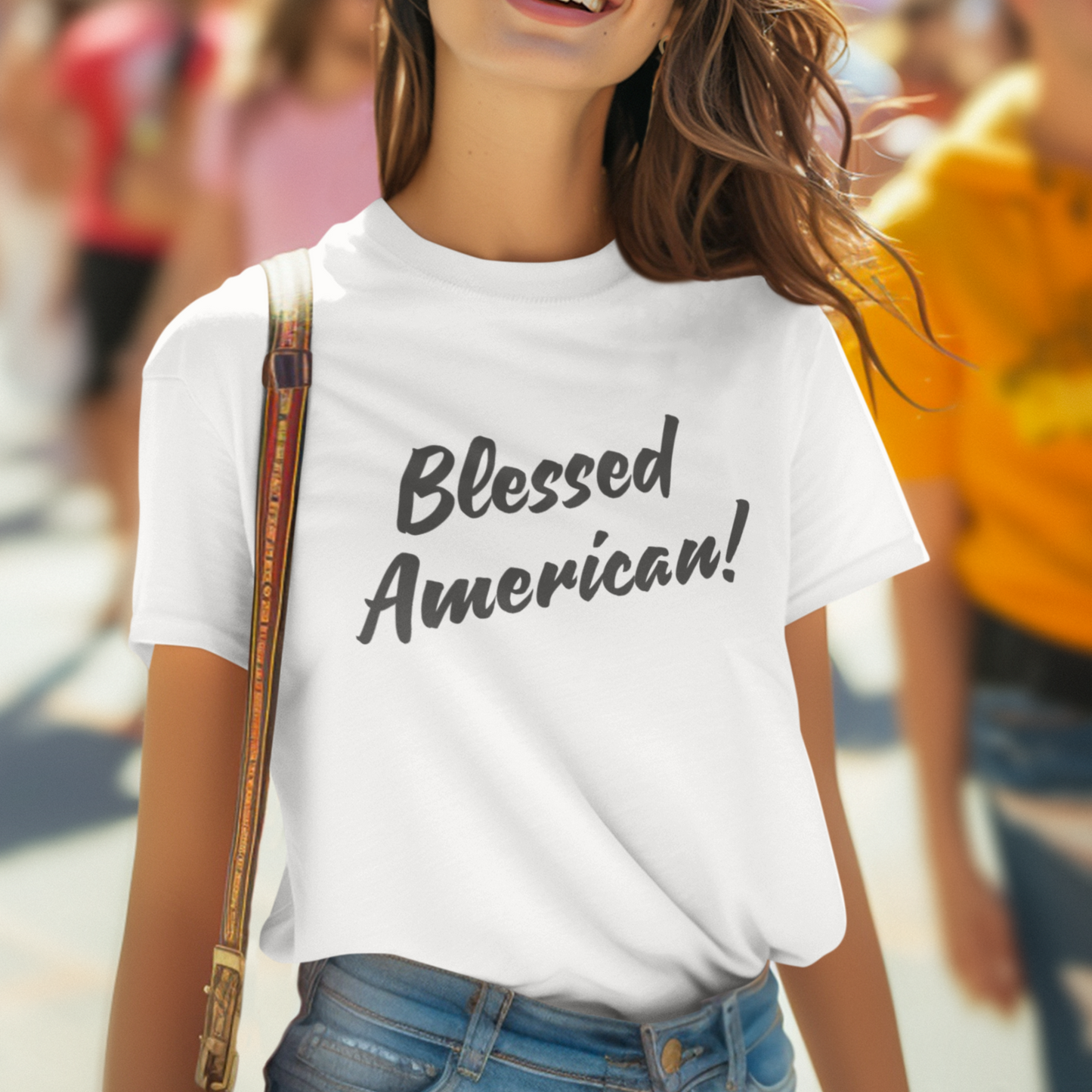 Blessed American! Unisex T-shirt | Patriotic Tee