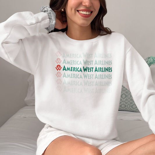 America West Airlines Fade Logo - Unisex Sweatshirt