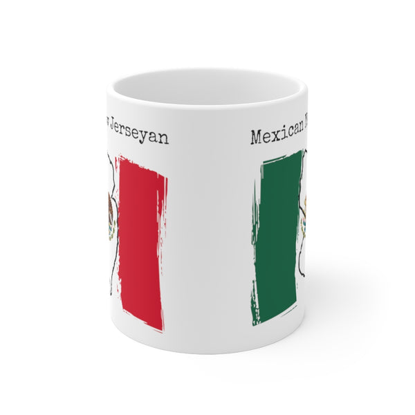 front view Mexican New Jerseyan Ceramic Mug | Mexican Pride, New Jersey Pride
