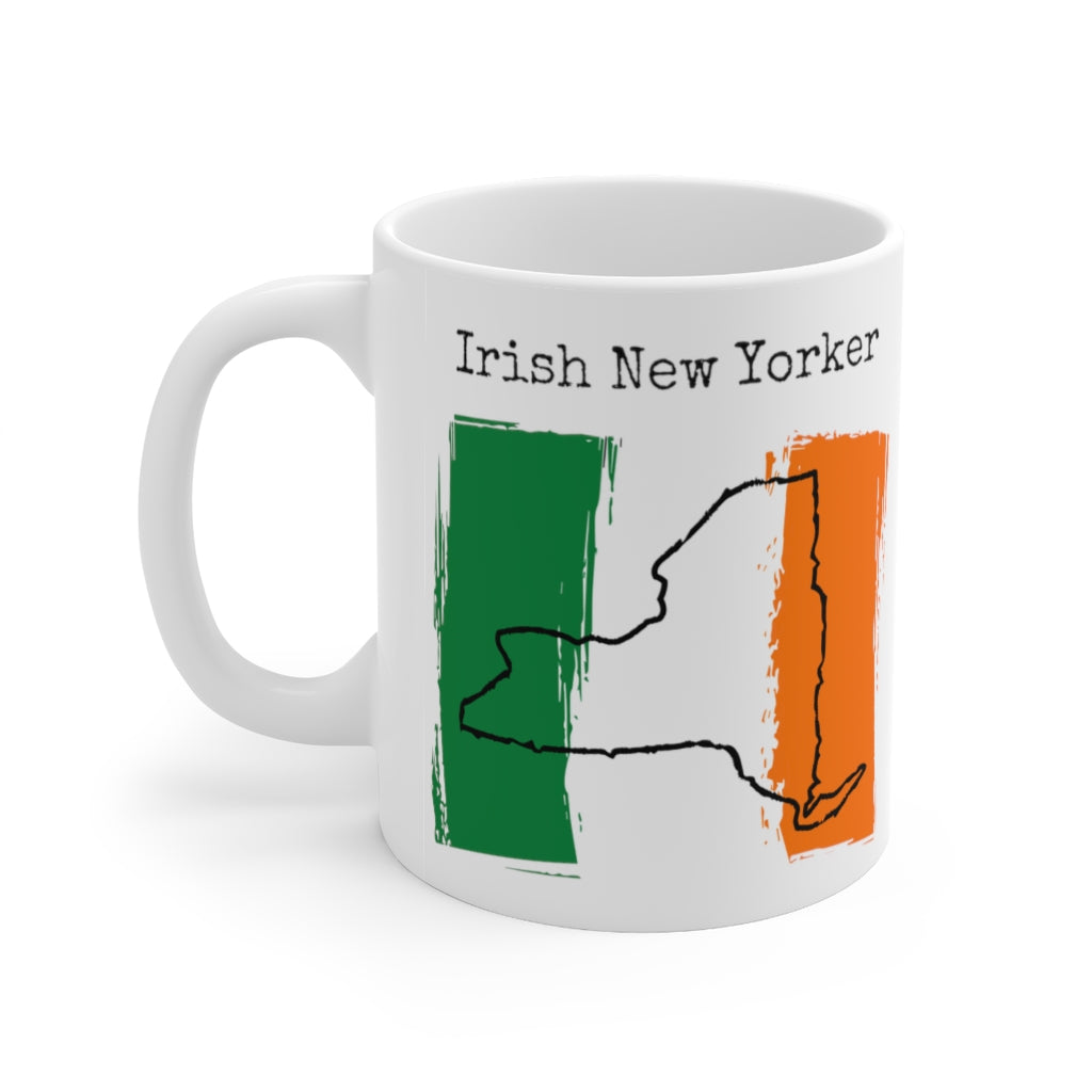 left view Irish New Yorker Ceramic Mug | Ireland Pride, New York Style