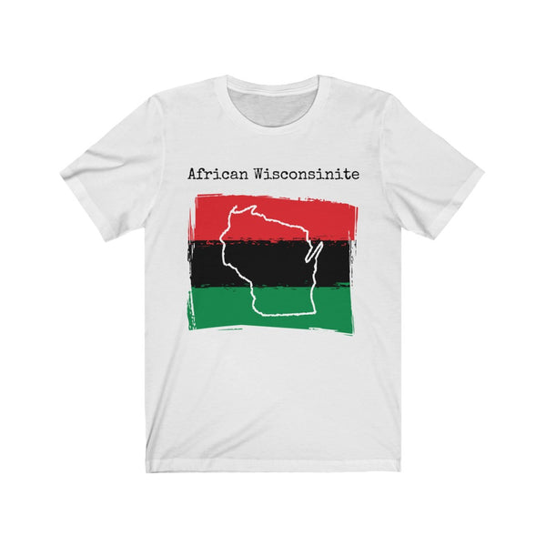 white African Wisconsinite Unisex T-Shirt – African Ancestry, Wisconsin Pride