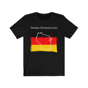 black German Wisconsinite Unisex T-Shirt - Germany Ancestry, Wisconsin Pride