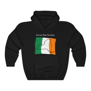 black Irish New Yorker Unisex Hoodie | Irish Pride, New York Style