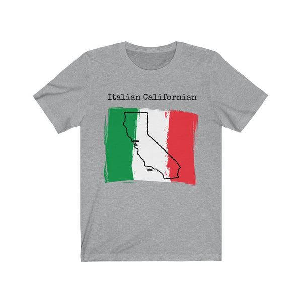 light heather grey Italian Californian Unisex T-Shirt – Italian Heritage, California Style