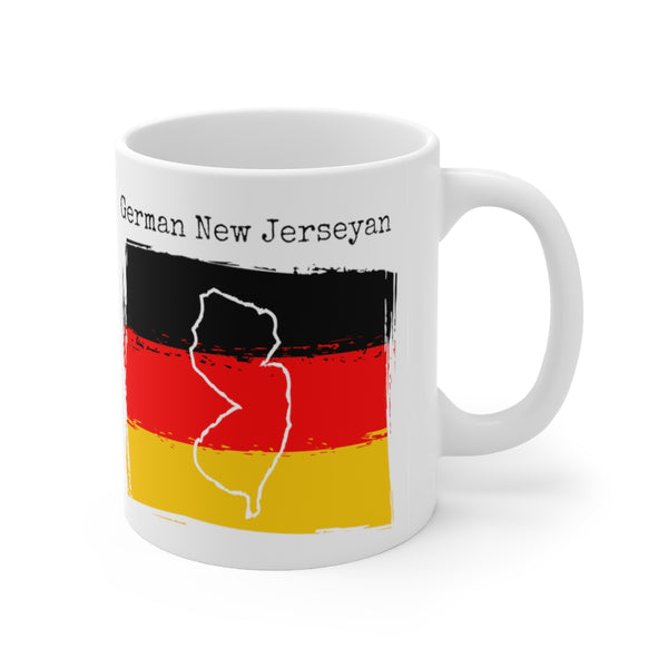 right view German New Jerseyan Ceramic Mug | German Ancestry, New Jersey Pride