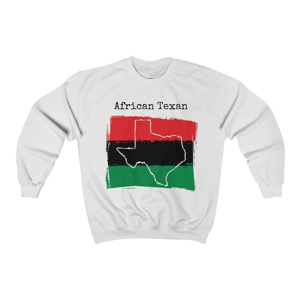 white African Texan Unisex Sweatshirt - Africa Ancestry, Texas Pride 