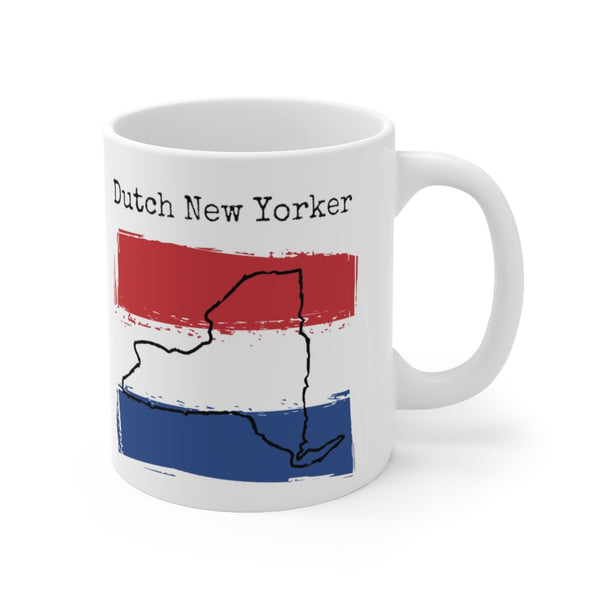 right view Dutch New Yorker Ceramic Mug – Dutch Heritage, New York Style