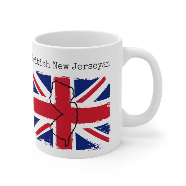 right view British New Jerseyan Ceramic Mug | British Ancestry, New Jersey Pride