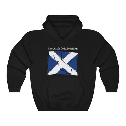 black Scottish Californian Unisex Hoodie | Scottish Heritage, California Style
