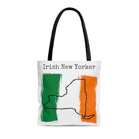front and back view Irish New Yorker Tote - Irish Pride, New York Style
