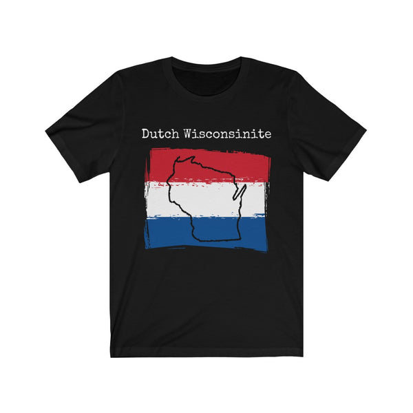 black Dutch Wisconsinite Unisex T-Shirt – Dutch Heritage, Wisconsin Pride