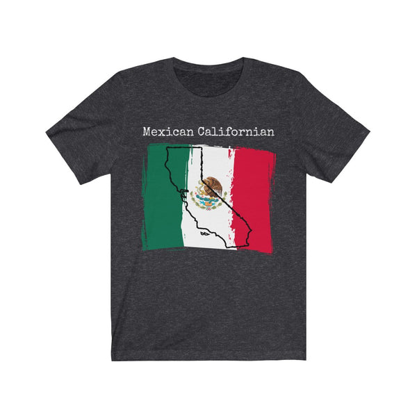 Dark Heather Grey Mexican Californian Unisex T-Shirt - Mexican Pride, California Style