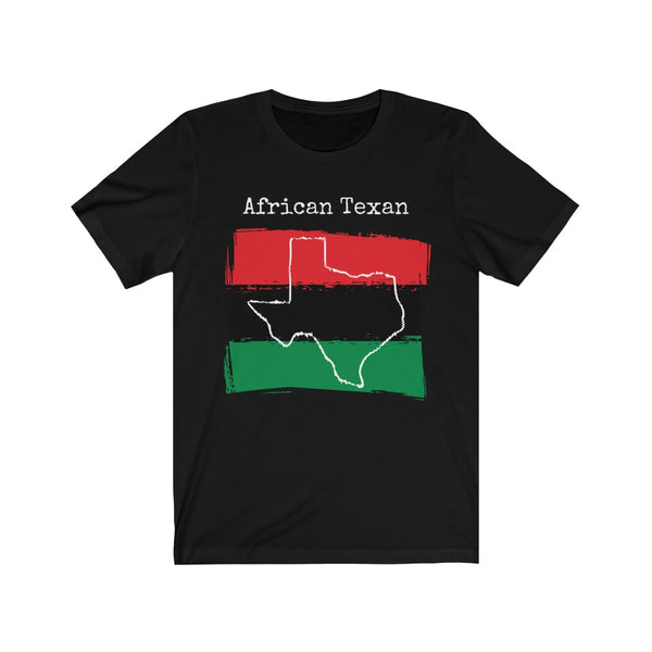 black African Texan Unisex T-Shirt – African Ancestry, Texas Pride