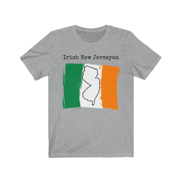 sport grey Irish New Jerseyan Unisex T-Shirt – Irish Pride, New Jersey Pride