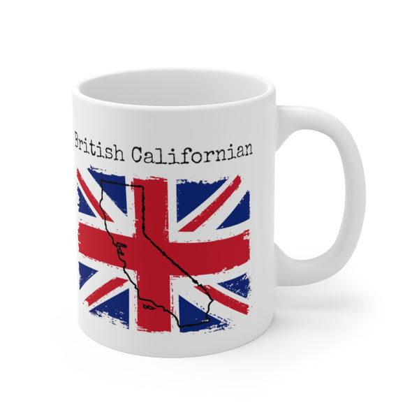 right view British Californian Ceramic Mug - British Ancestry, California Style