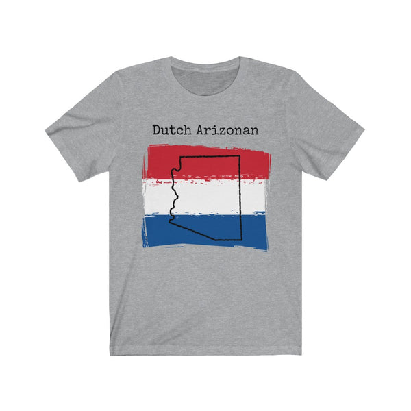 Light Heather Grey Dutch Arizonan Unisex T-Shirt - Dutch Heritage, Arizona Pride 