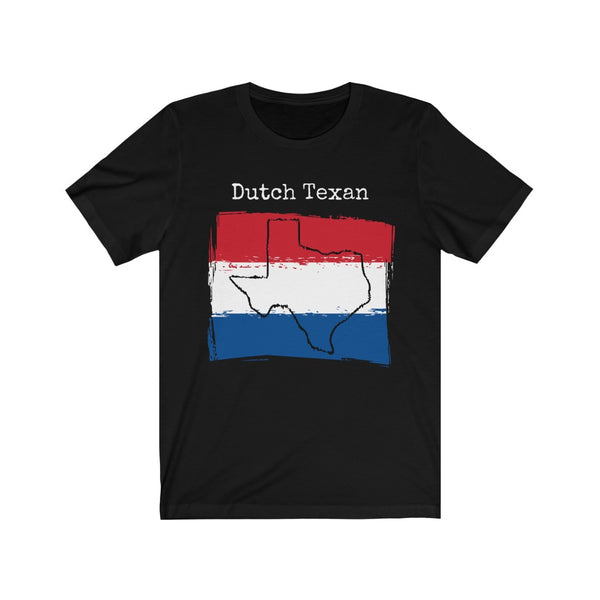 black Dutch Texan Unisex T-Shirt – Dutch Heritage, Texas Pride