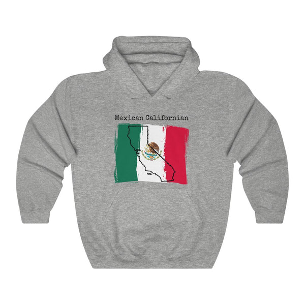 Heather Grey Mexican Californian Unisex Hoodie - Mexican Pride, California Style