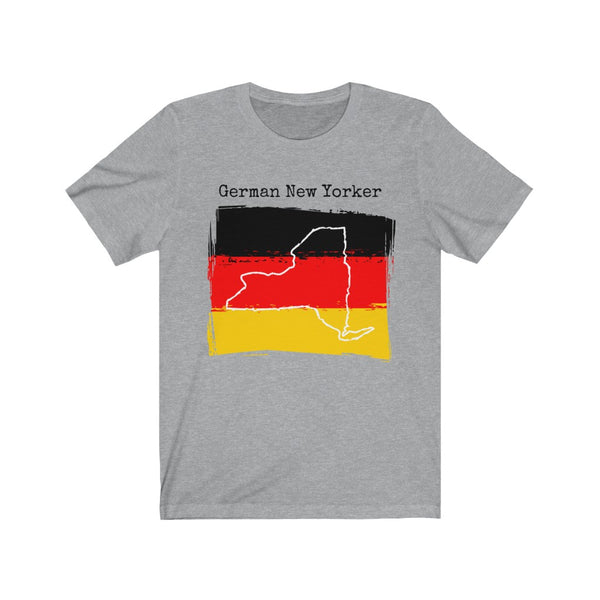 athletic heather grey German New Yorker Unisex T-Shirt – German Ancestry, New York Style