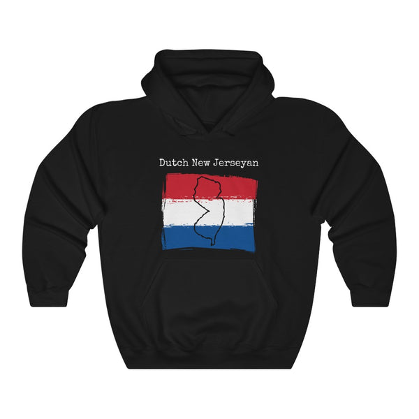 black Dutch New Jerseyan Unisex Hoodie | Dutch Heritage, New Jersey Pride