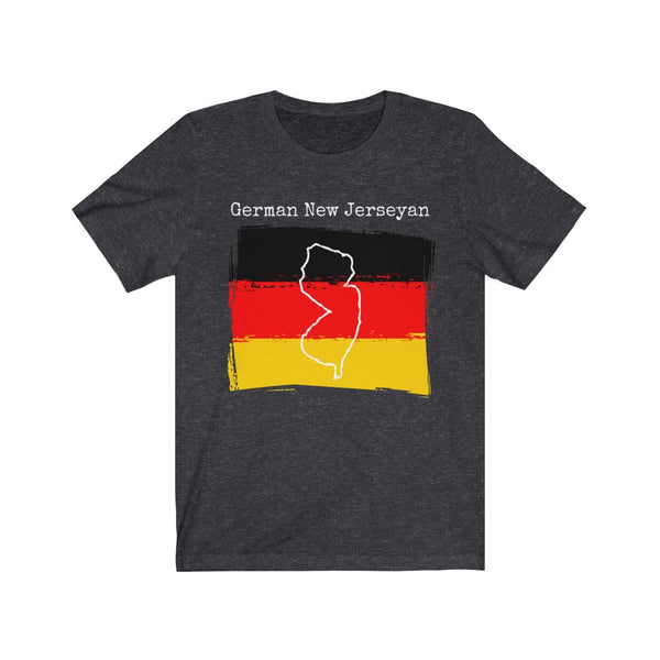 dark heather grey German New Jerseyan Unisex T-Shirt – German Ancestry, New Jersey Pride