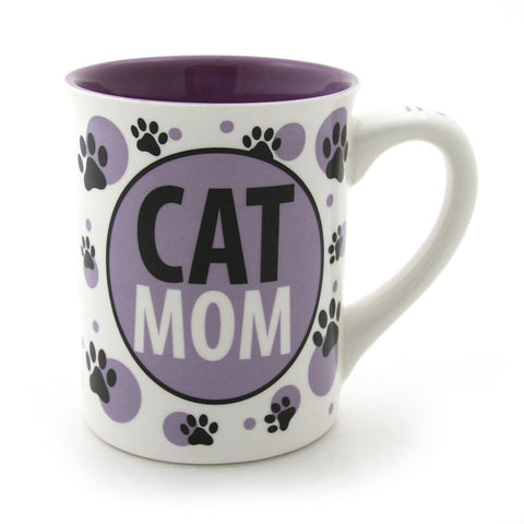 Front Cat Mom Ceramic Mug