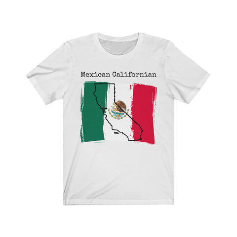 white Mexican Californian Unisex T-Shirt - Mexican Pride, California Style