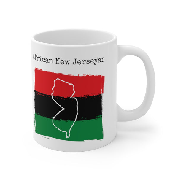 right view African New Jerseyan Ceramic Mug | African Ancestry, New Jersey Pride