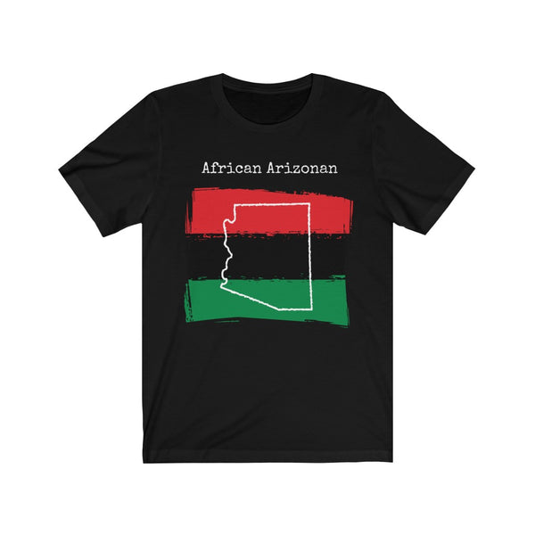 Black front African Arizonan-African Pride, Arizona Pride Unisex T Shirt Design