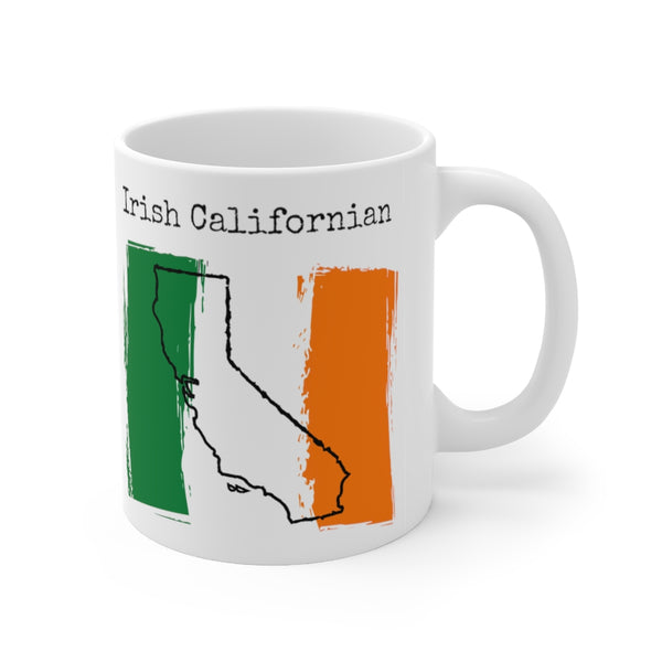 right view Irish Californian Ceramic Mug | Ireland Pride, California Style