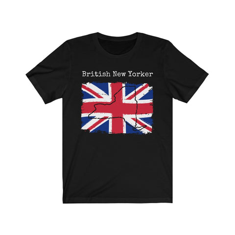 Black British New Yorker Unisex T-Shirt - British Ancestry, New York Style