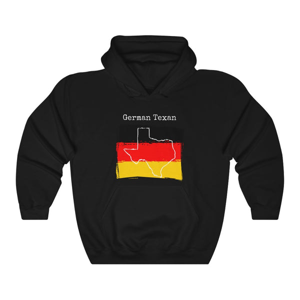 black German Texan Unisex Hoodie | German Heritage, Texas Pride