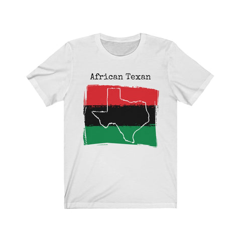 white African Texan Unisex T-Shirt – African Ancestry, Texas Pride
