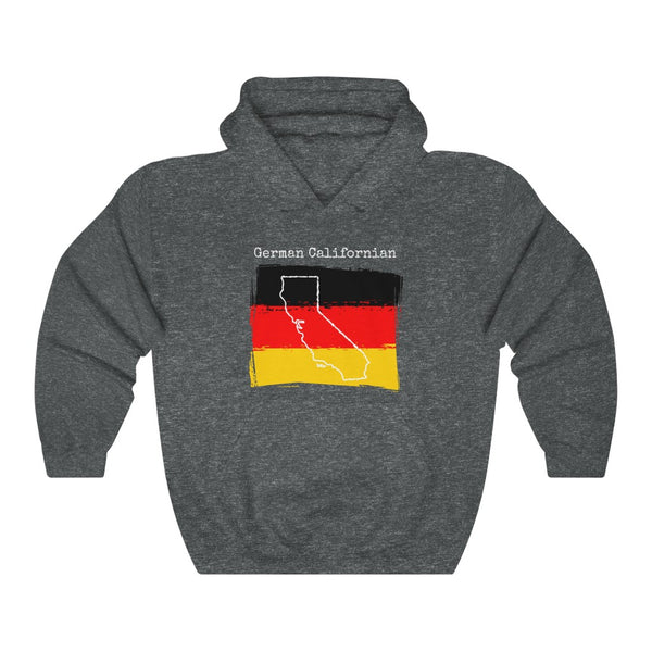dark heather grey German Californian Unisex Hoodie | German Heritage, California Style