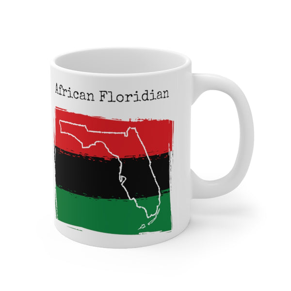 right view African Floridian Ceramic Mug | African Ancestry, Florida Pride