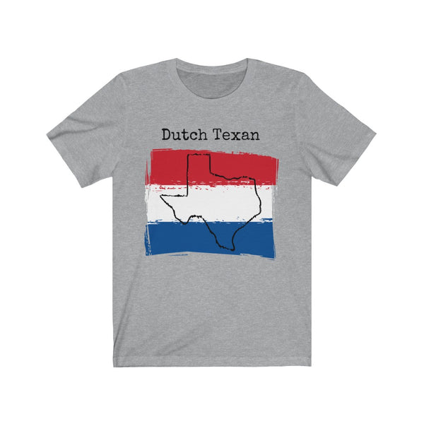 sport grey Dutch Texan Unisex T-Shirt – Dutch Heritage, Texas Pride