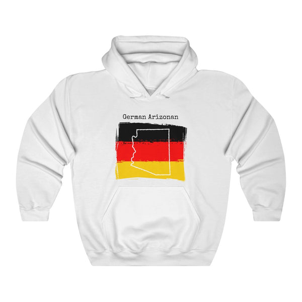 white German Arizonan Unisex Hoodie | German Heritage, Arizona Pride