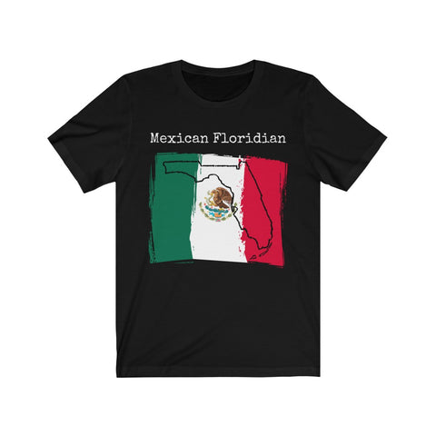 black Mexican Floridian Unisex T-Shirt – Mexican Pride, Florida Pride