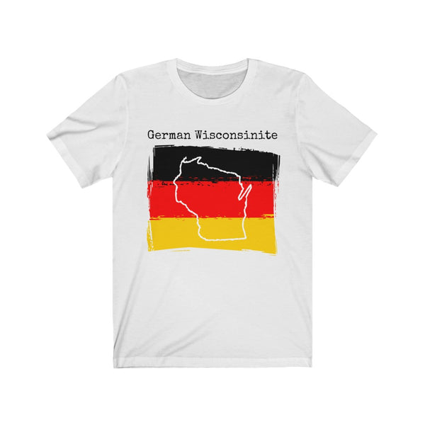 white German Wisconsinite Unisex T-Shirt - Germany Ancestry, Wisconsin Pride