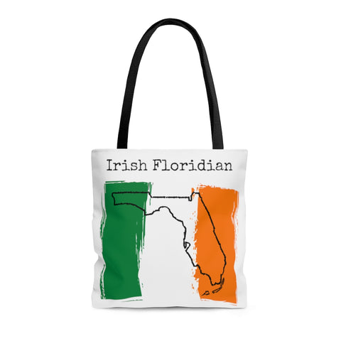 front and back view Irish Floridian Tote - Irish Pride, Florida Pride