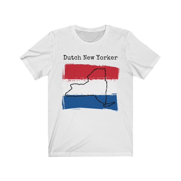 white Dutch New Yorker Unisex T-Shirt – Dutch Heritage, New York Style