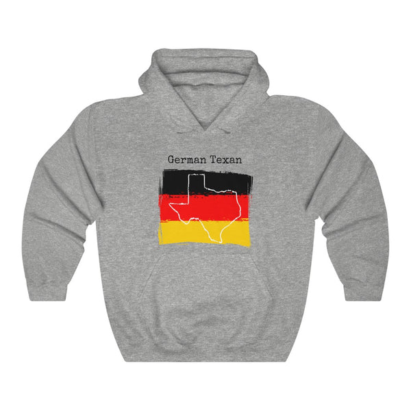 sport grey German Texan Unisex Hoodie | German Heritage, Texas Pride