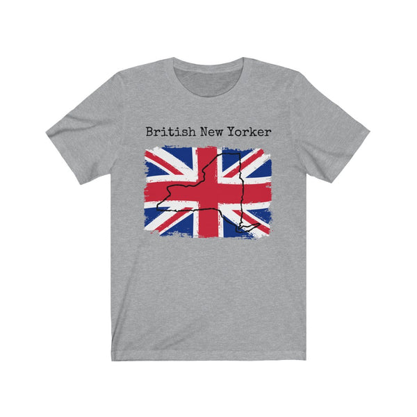 sport grey British New Yorker Unisex T-Shirt - British Ancestry, New York Style